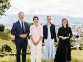 Landesrat Christian Gantner, Vorarlberg, Regierungsrätin Susanne Hartmann, St. Gallen, Regierungschefin-Stellvertreterin Sabine Monauni, Liechtenstein, Regierungsrätin Carmelia Maissen, Graubünden